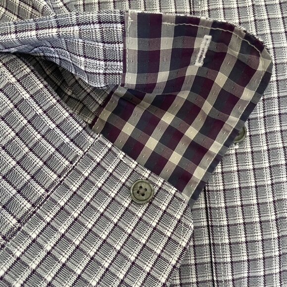 Jos A Bank Reserve Tailored Fit  Dress Shirt Size M - Picture 5 of 7